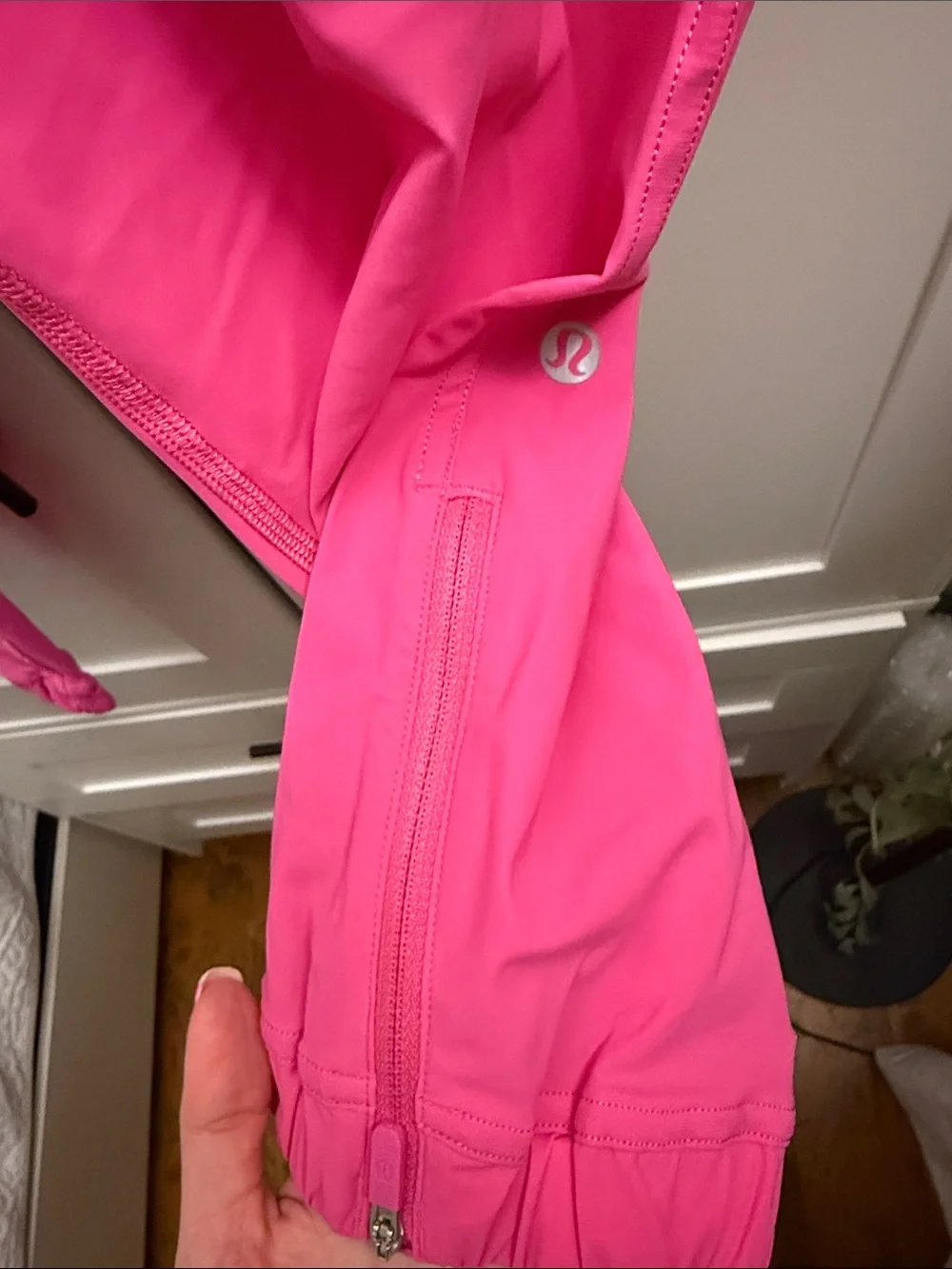 lululemon athletica Hot Pink Zip Cuff Jacket Sleeve